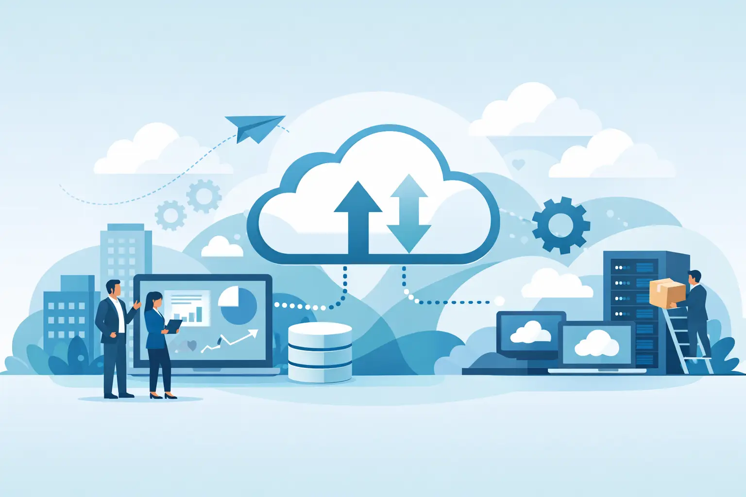Titelbild: Cloud Migration im Mittelstand richtig planen