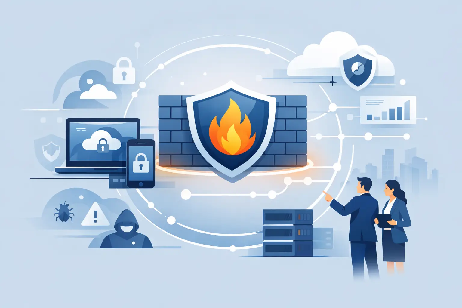 Titelbild: Firewall as a Service für KMU erklärt