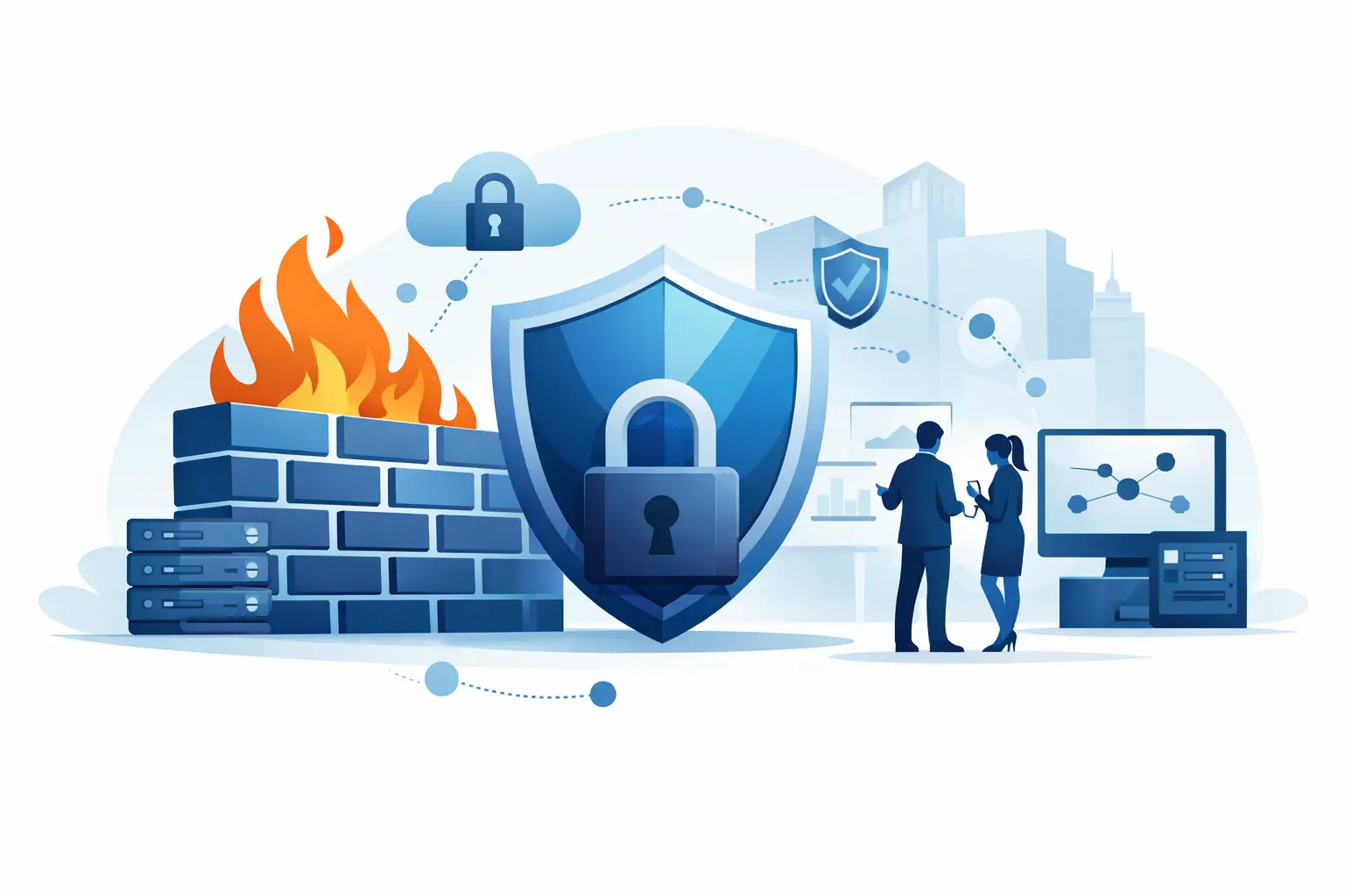 Titelbild: Managed Firewall für Unternehmen erklärt