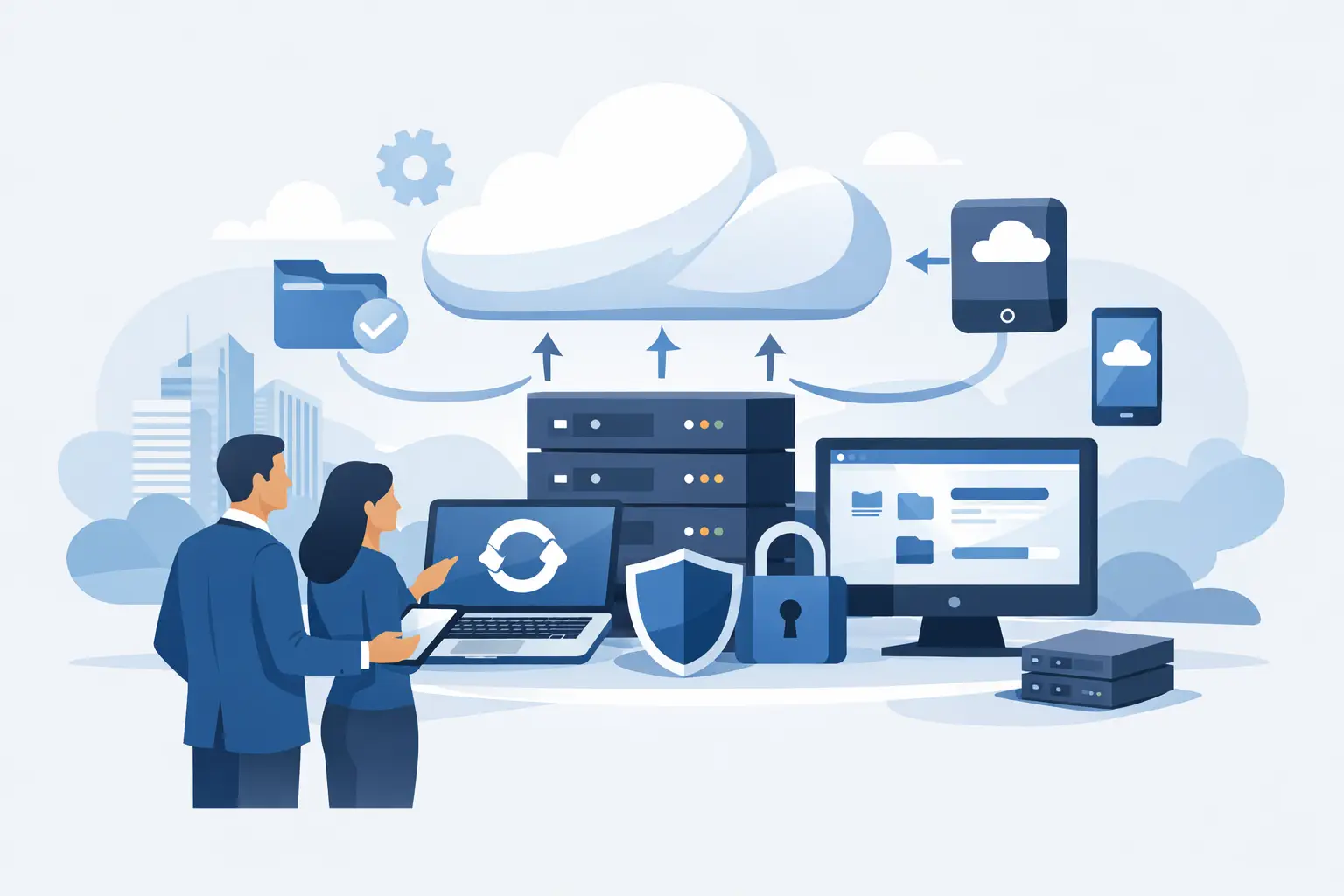 Titelbild: Online Backup für Firmen richtig planen